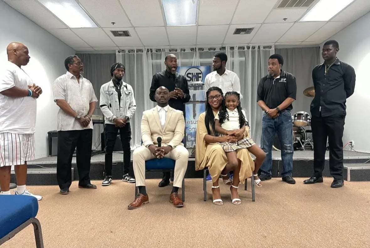 Members of See His Face Ministries gathered together in the sanctuary during a service